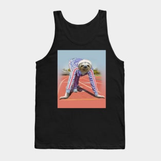 Sloth Run On Running Track Tank Top